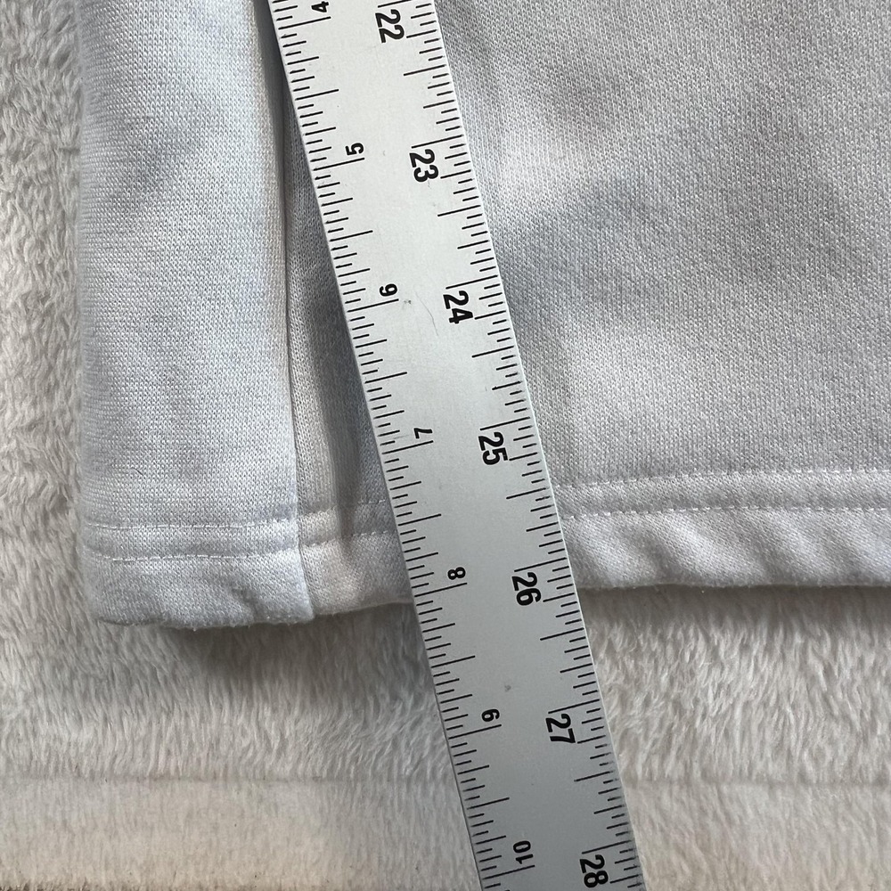 Brandy Melville Pants Womens S White Wide Leg Flare Sweatpants Drawstring Lounge - Picture 5 of 7